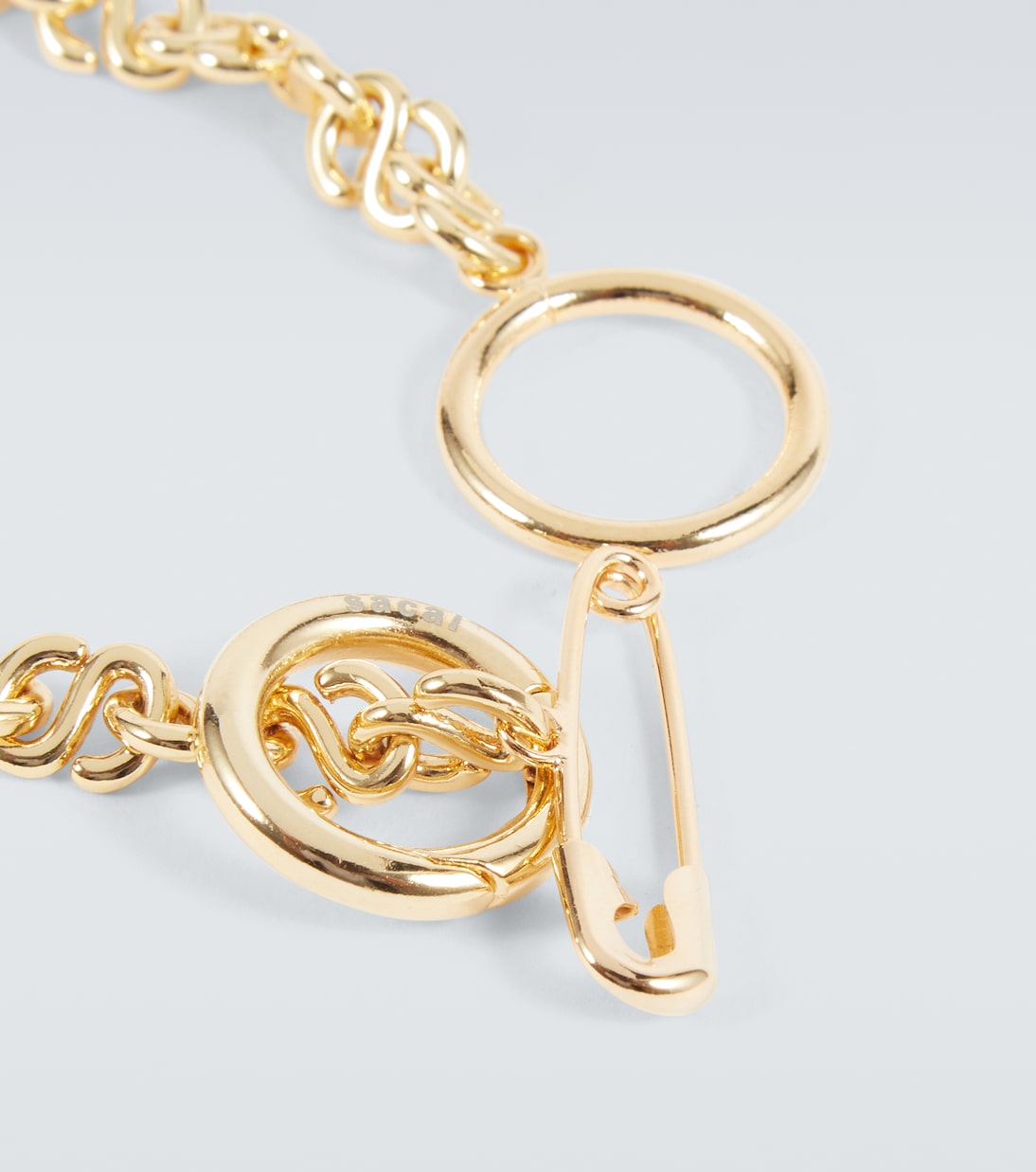 Choker de cadena bañado en oro | Sacai