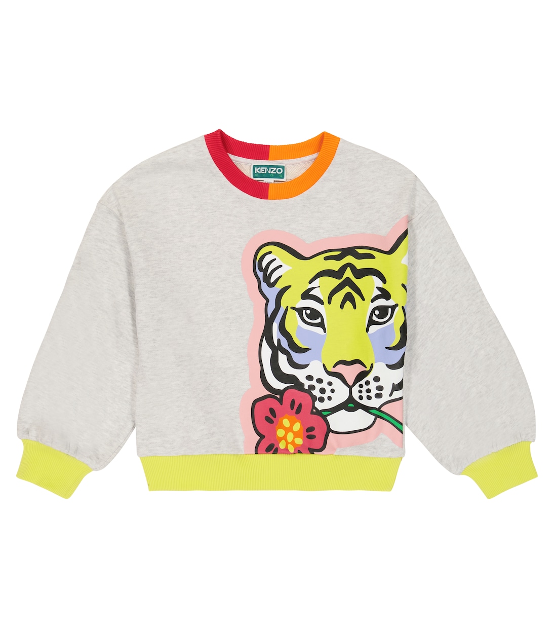 Sweat-shirt imprimé en coton | Kenzo Kids