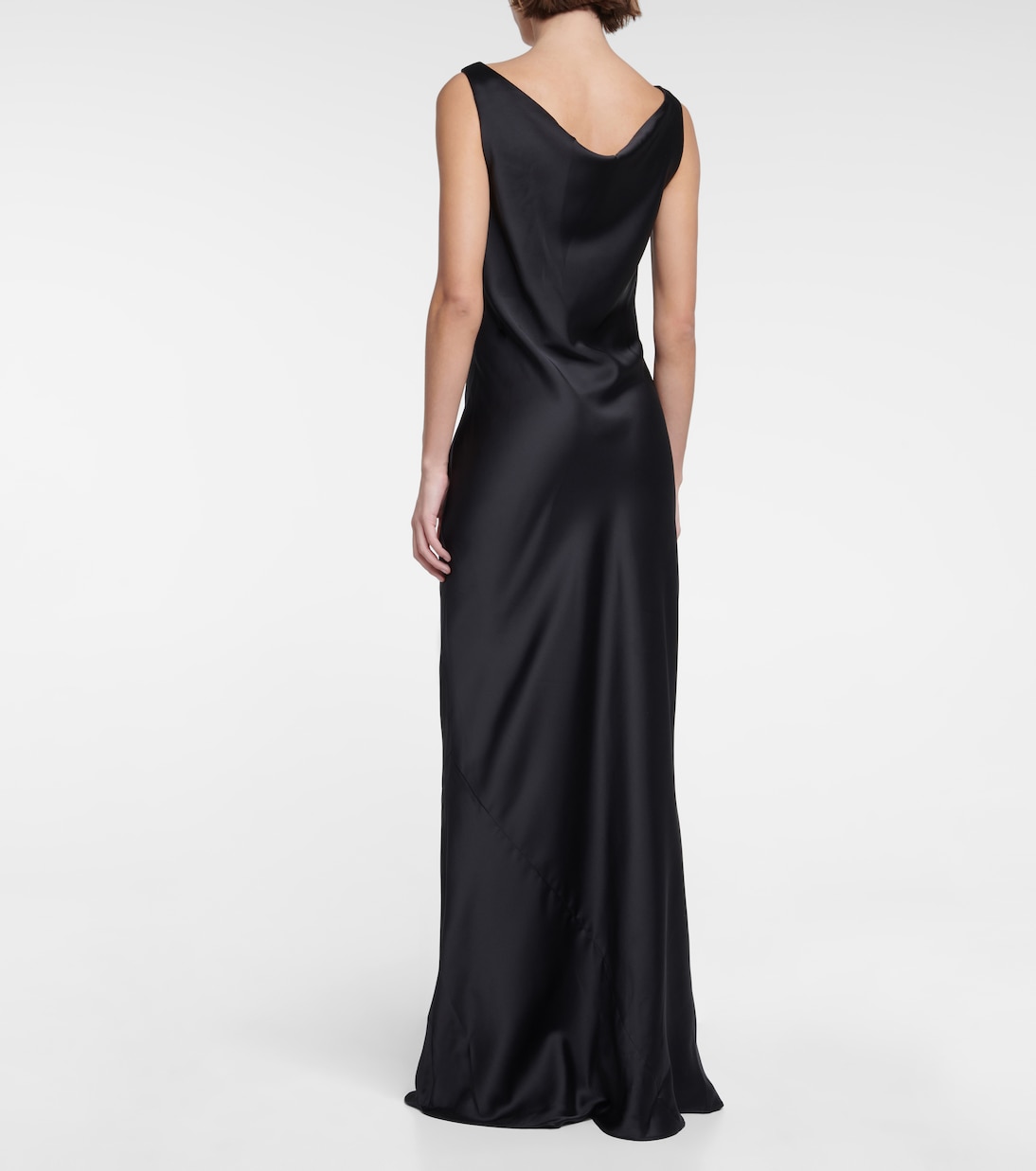Maria crêpe satin maxi dress | Norma Kamali