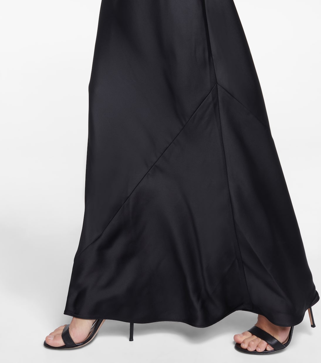 Maria crêpe satin maxi dress | Norma Kamali
