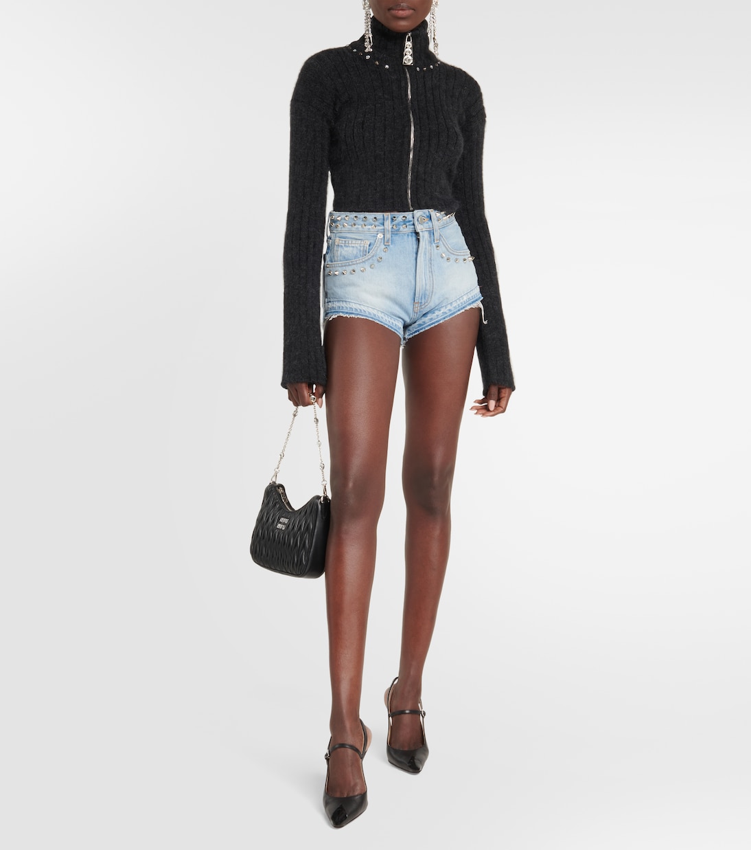 Pullover in misto lana con decorazioni | Alessandra Rich