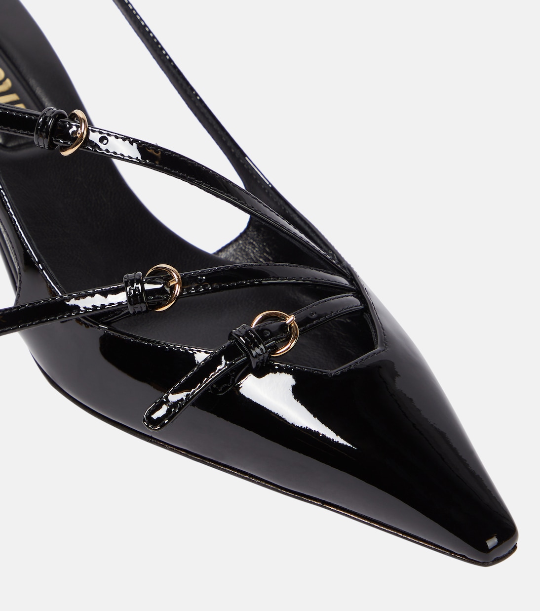 Pumps slingback in vernice | Miu Miu