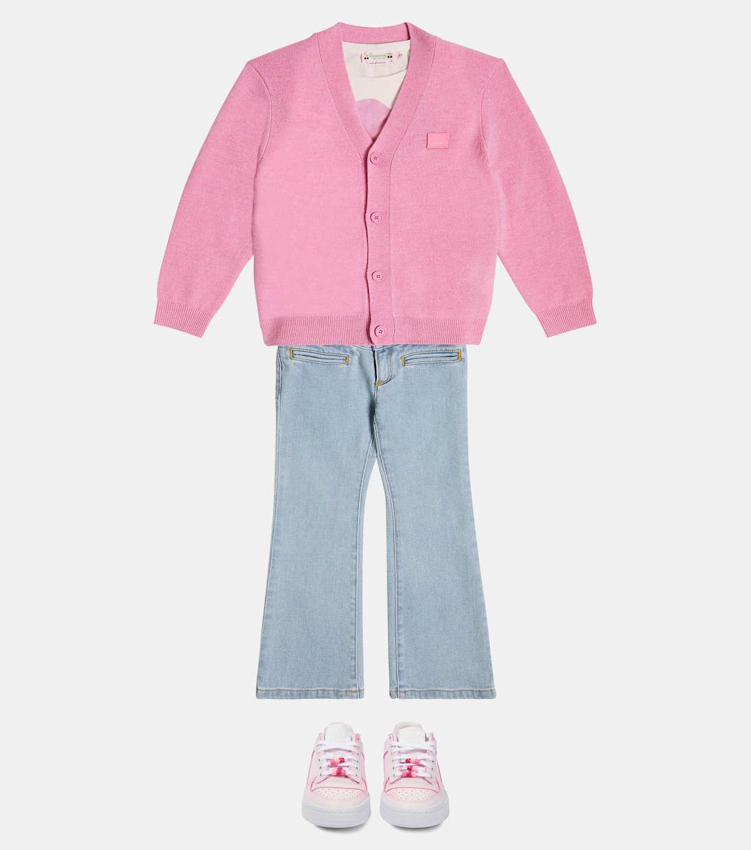 Cardigan Face aus Wolle | Acne Studios Kids