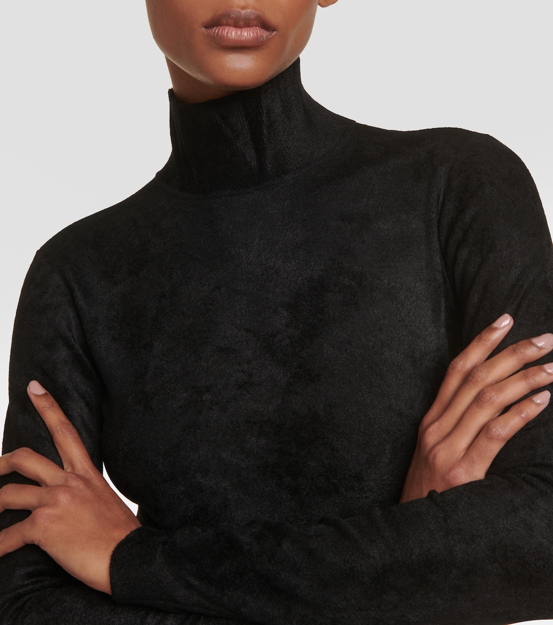 Mono de Terciopelo con Cuello Alto de Alaïa para Jóvenes Modernos