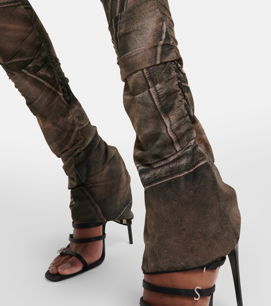 Printed low-rise skinny pants | Blumarine