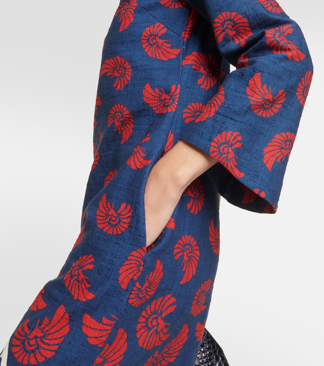 Abito midi in misto cotone con stampa | La DoubleJ