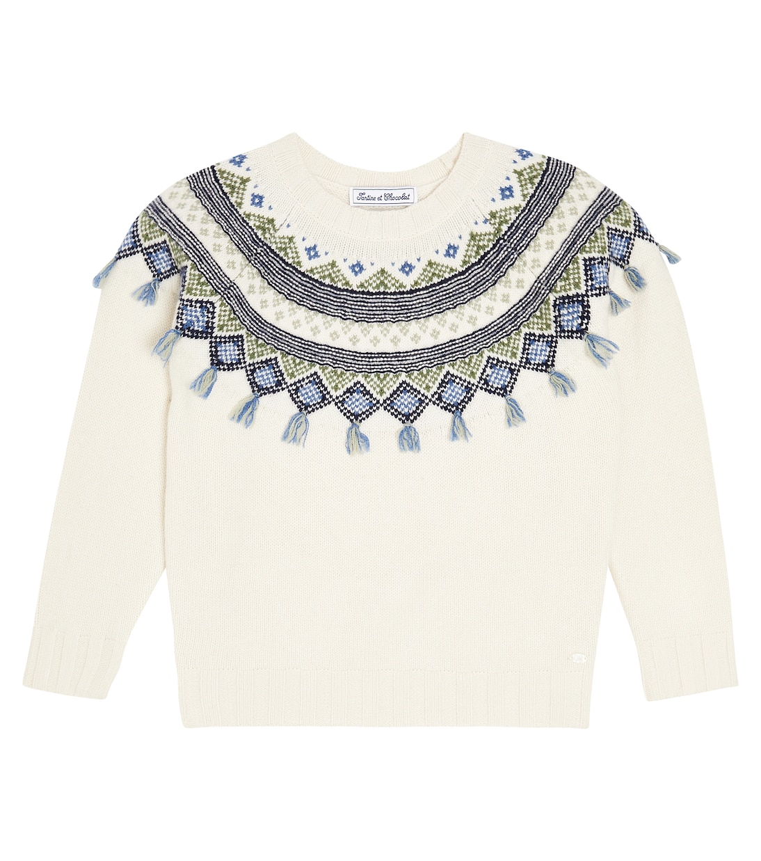 Jacquard wool-blend sweater | Tartine et Chocolat