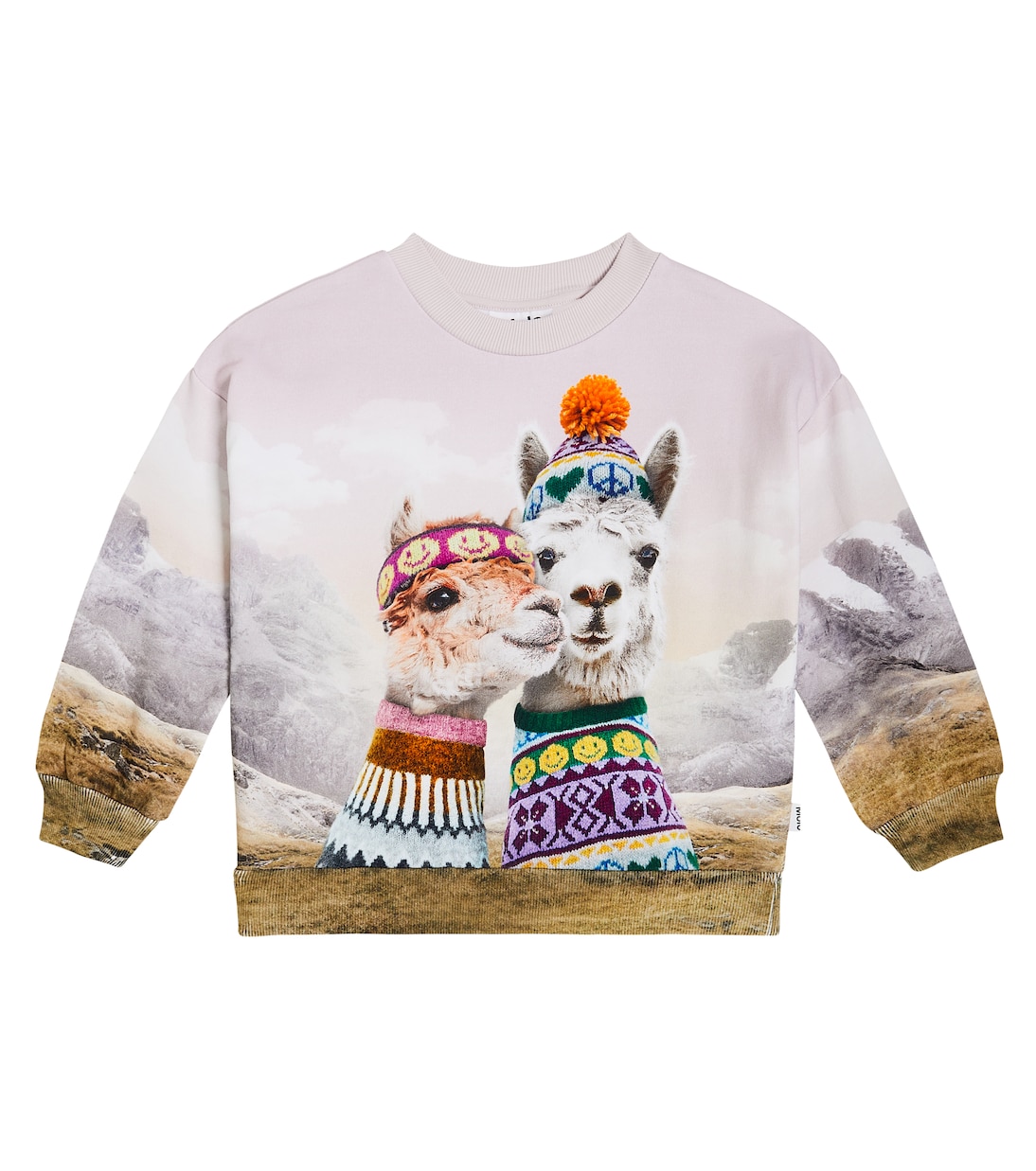 Maxi printed cotton sweatshirt | Molo