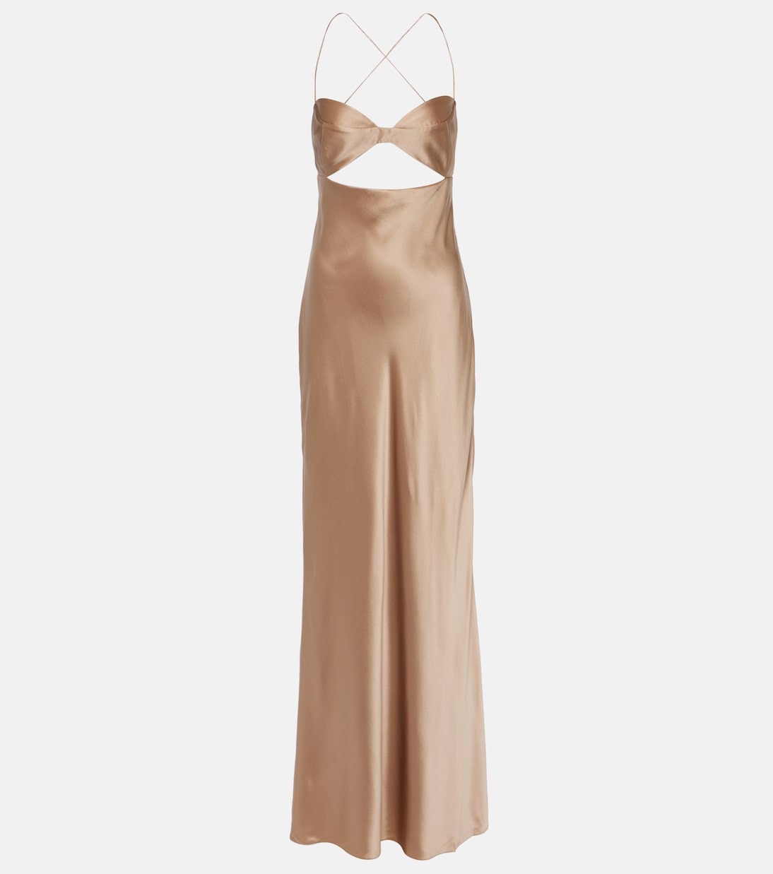Robe longue en satin de soie | The Sei