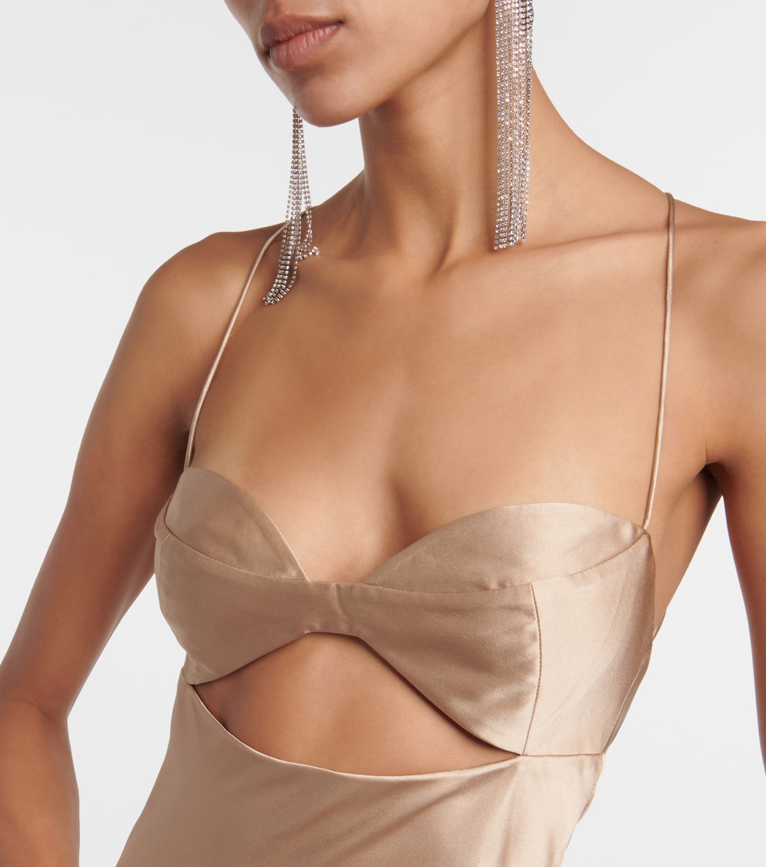Robe longue en satin de soie | The Sei