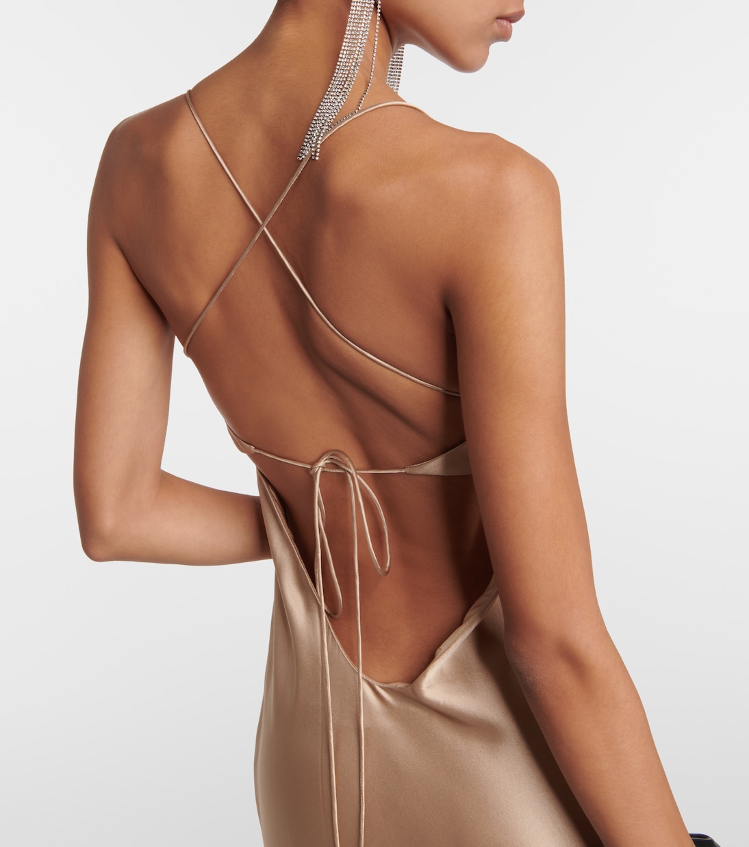 Robe longue en satin de soie | The Sei