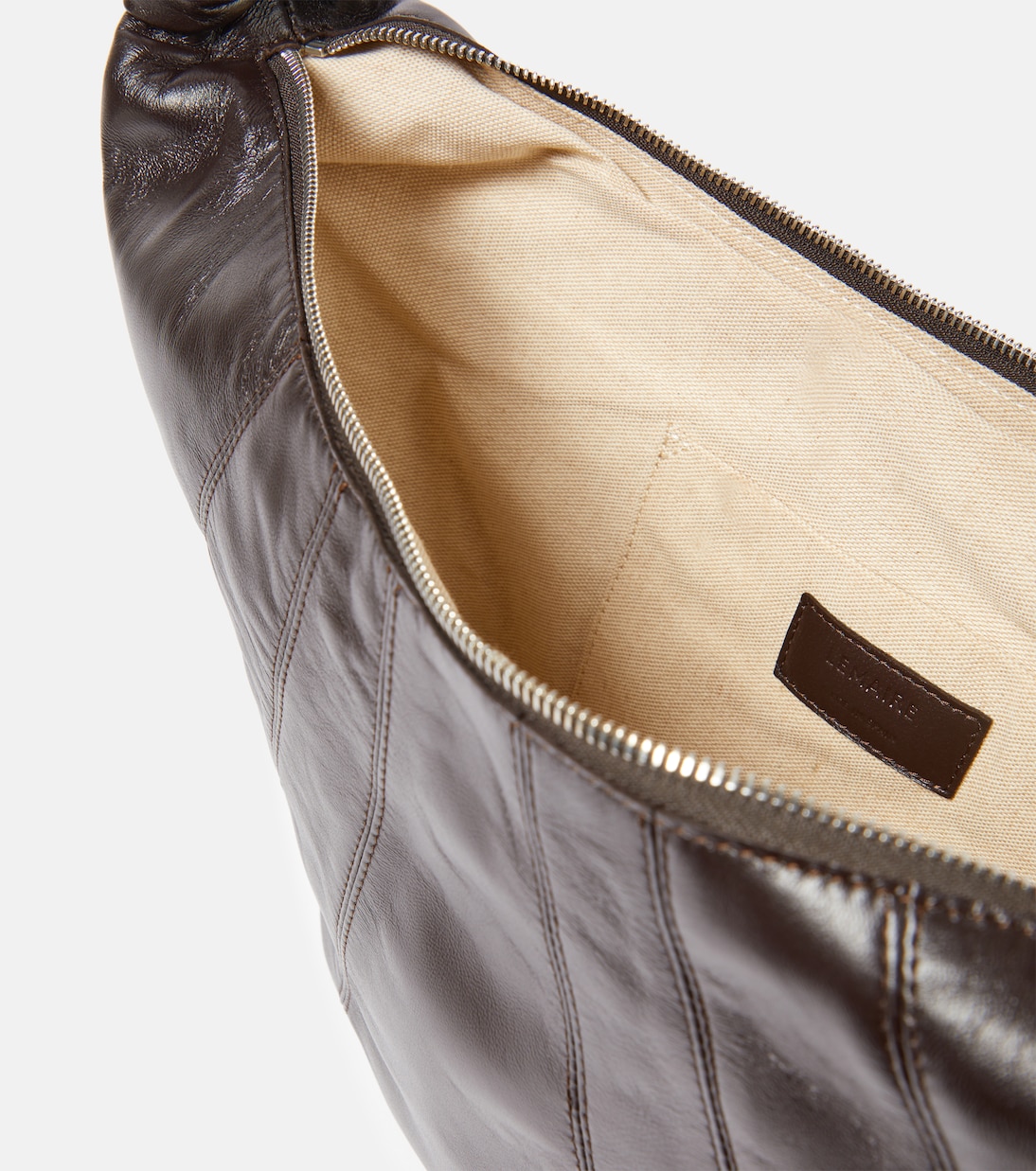 Fortune Croissant leather shoulder bag | Lemaire
