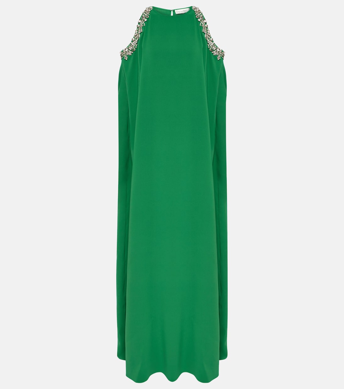 Crystal-embellished silk-blend gown | Oscar de la Renta