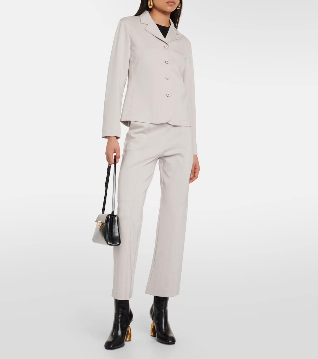 Duomo single-breasted jersey blazer | Max Mara