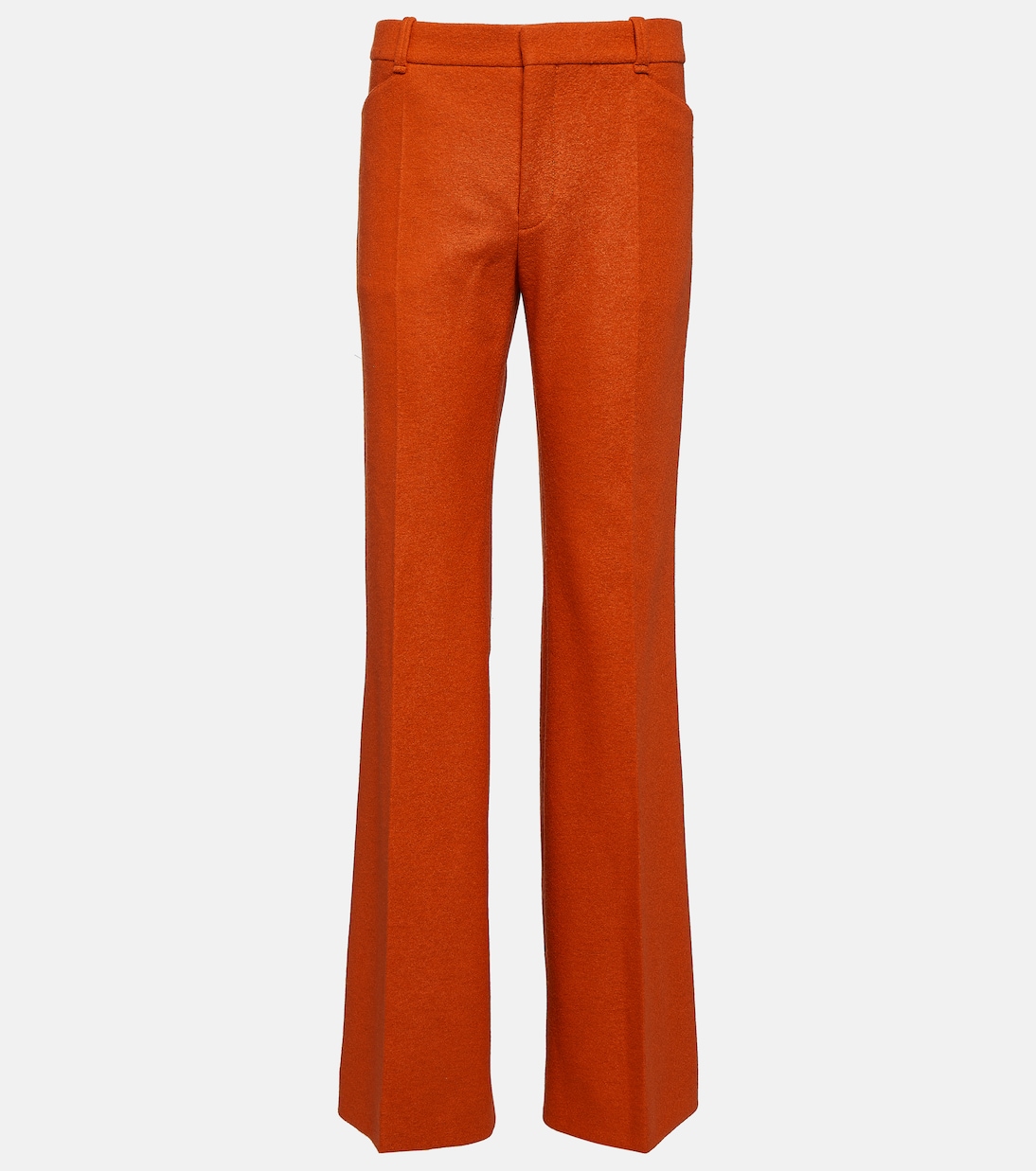 Felted wool and cashmere jersey flared pants | Chloé