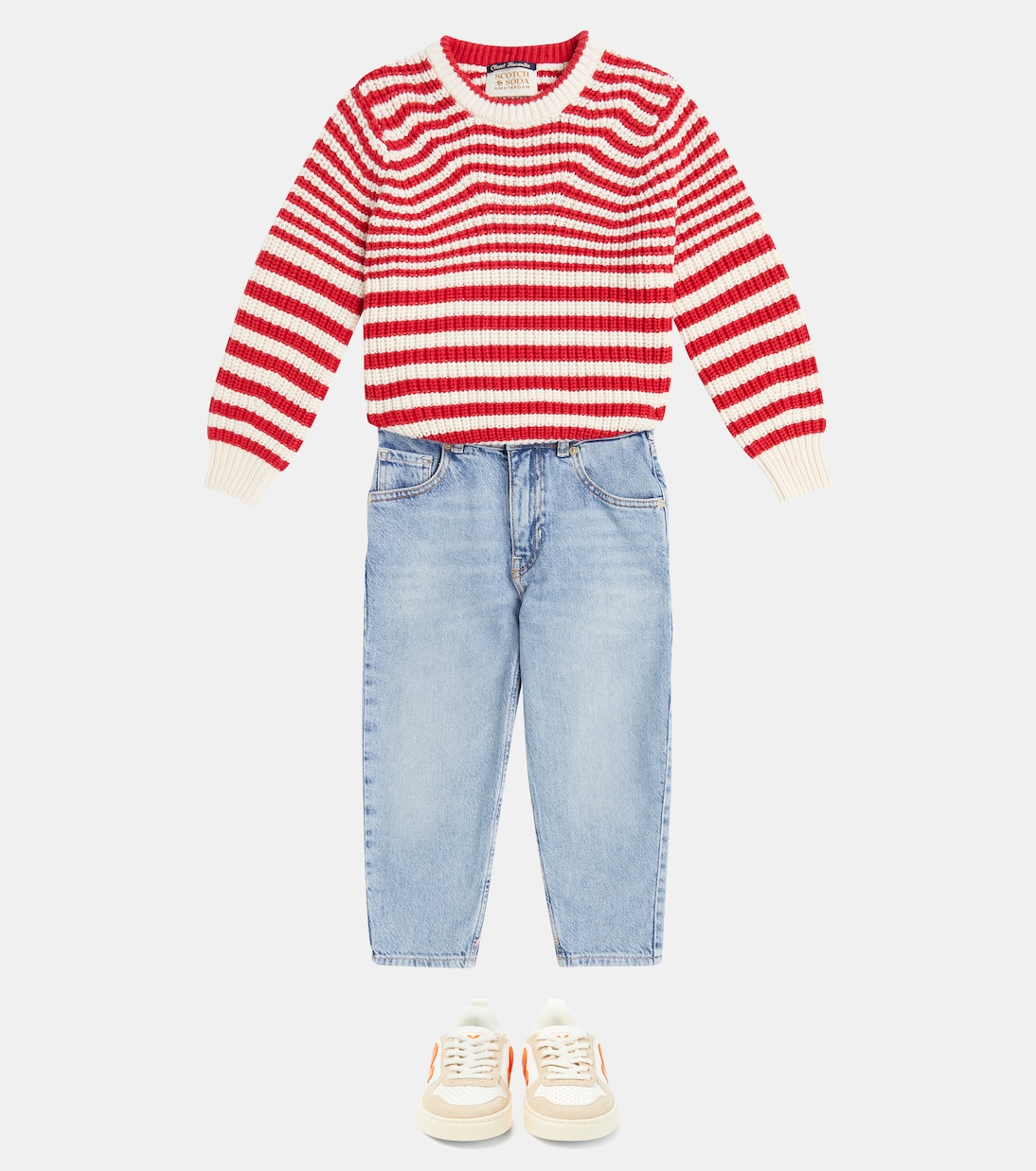 Striped cotton-blend sweater | Scotch & Soda Kids