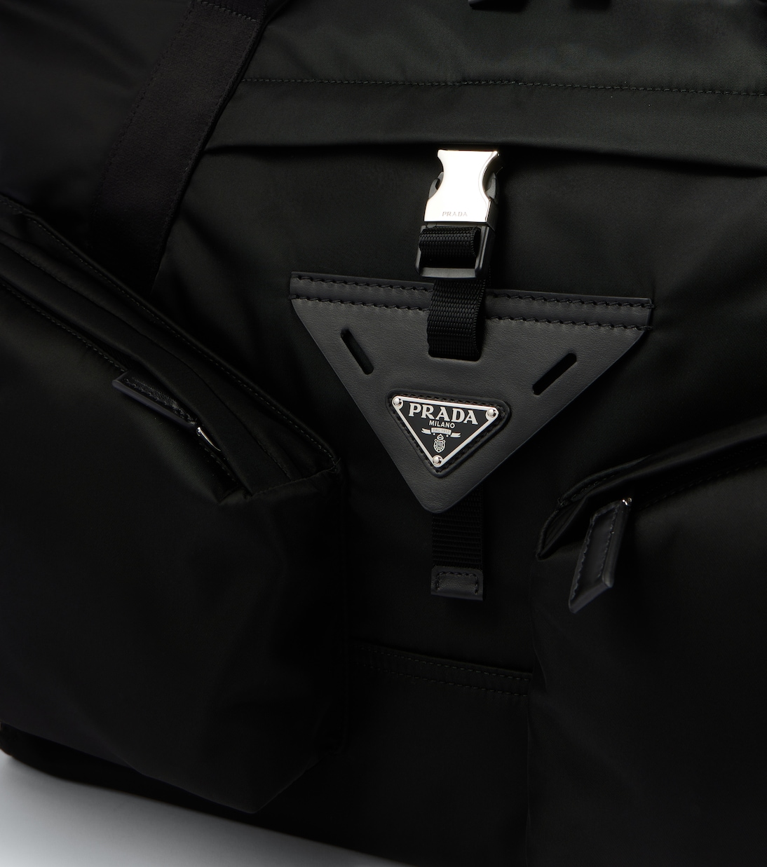 Weekender aus Re-Nylon mit Leder | Prada