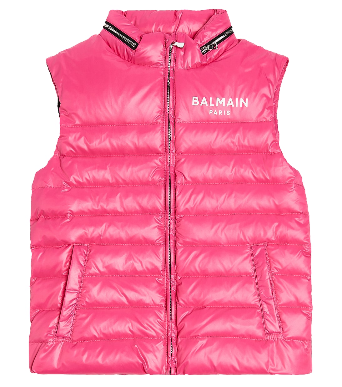 Chaqueta de plumas acolchada con logo | Balmain Kids