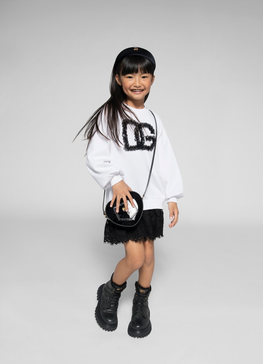 Abito DG in jersey di cotone | Dolce&Gabbana Kids