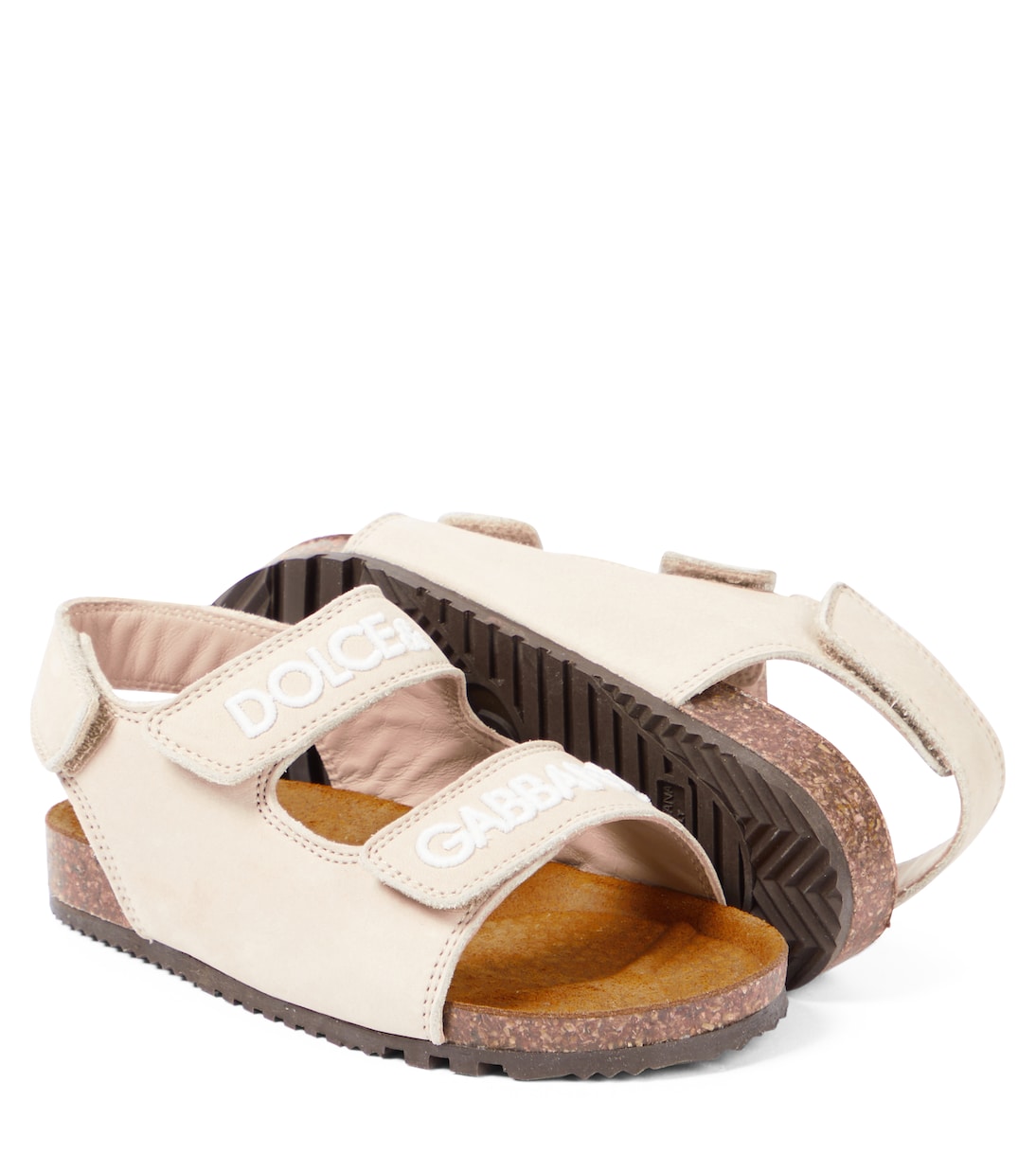 Sandales en cuir à logo | Dolce&Gabbana Kids