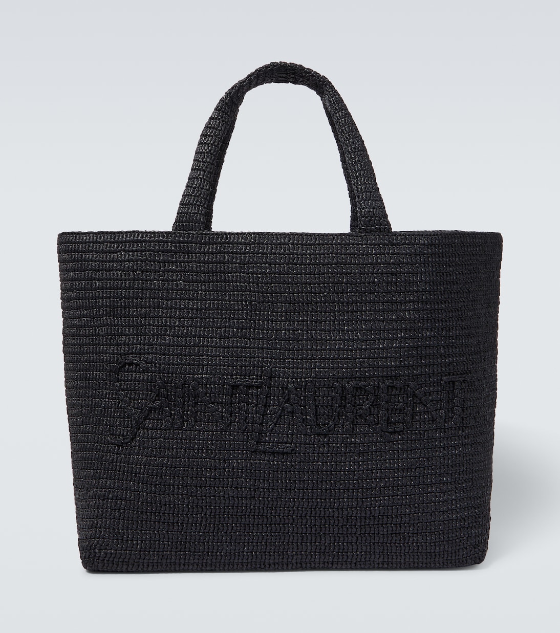 Bestickte Tote aus Raffiabast | Saint Laurent