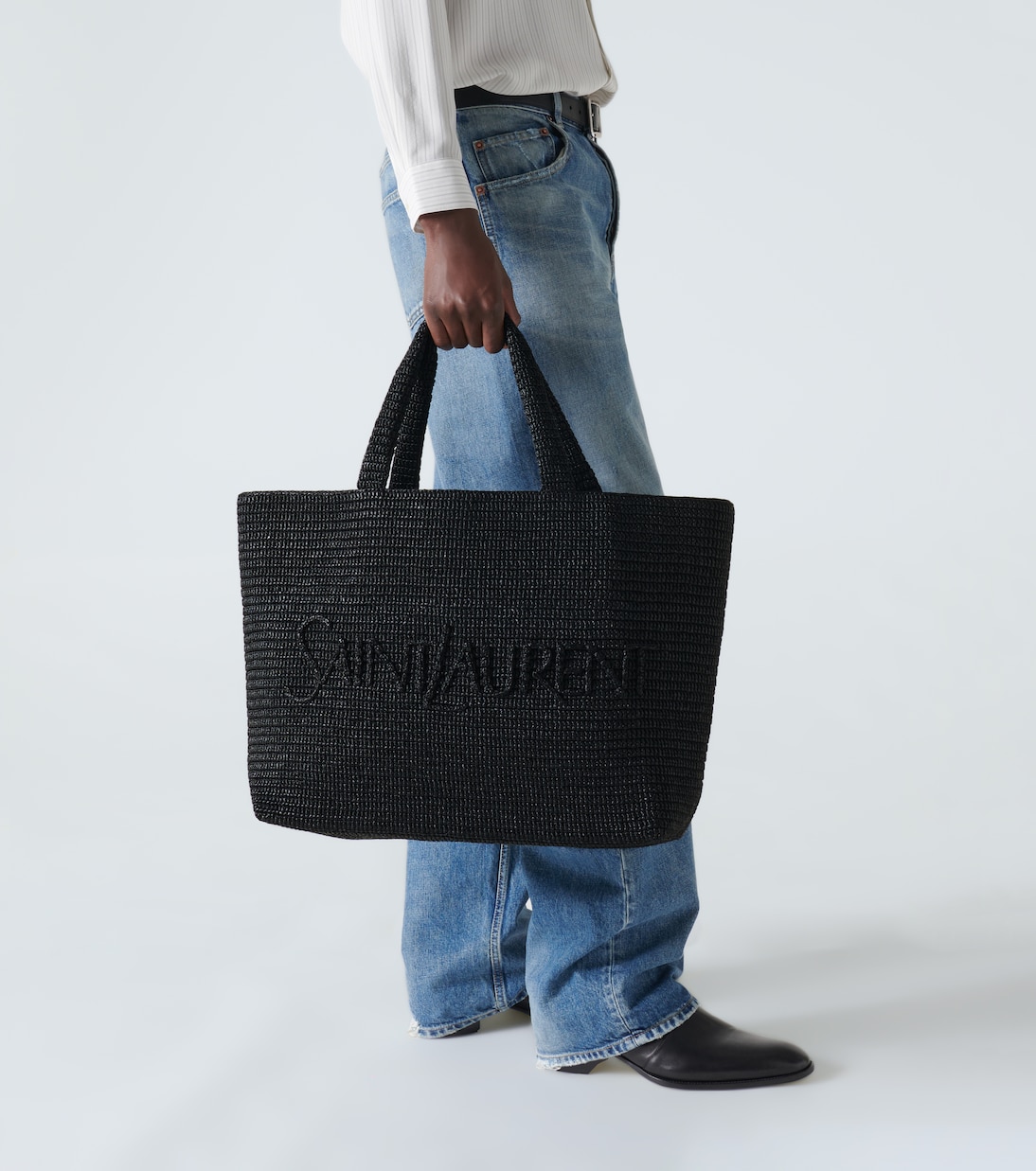 Saint laurent raffia sales