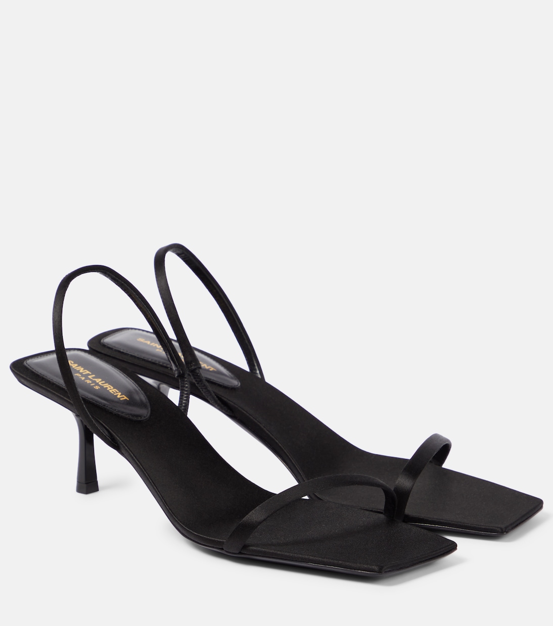 Sandali Jaspe 55 in crêpe di raso | Saint Laurent