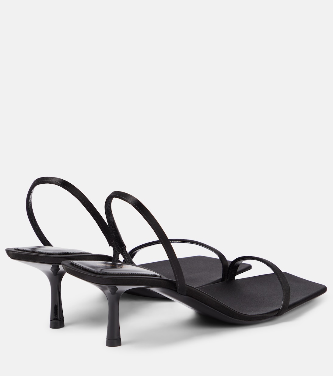 Sandali Jaspe 55 in crêpe di raso | Saint Laurent