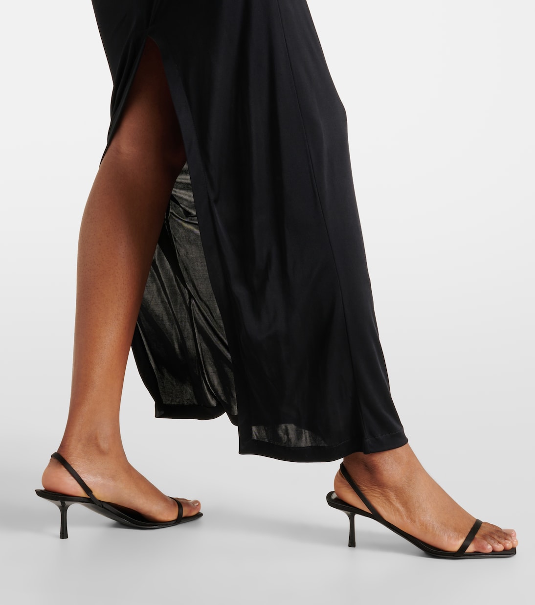 Sandali Jaspe 55 in crêpe di raso | Saint Laurent