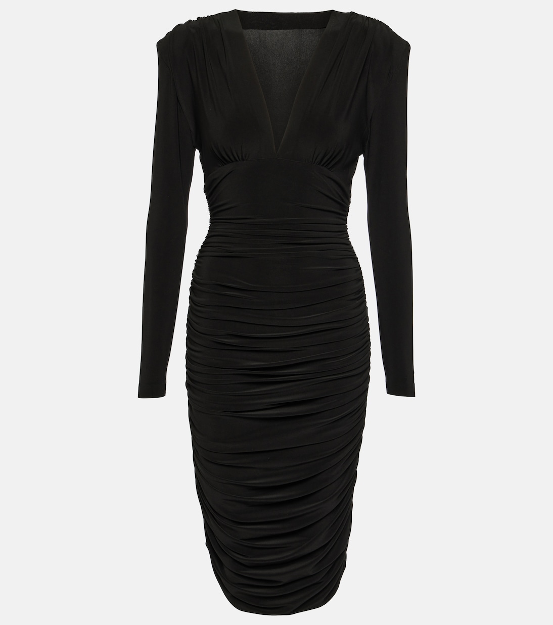 Abito midi in jersey con ruches | Norma Kamali
