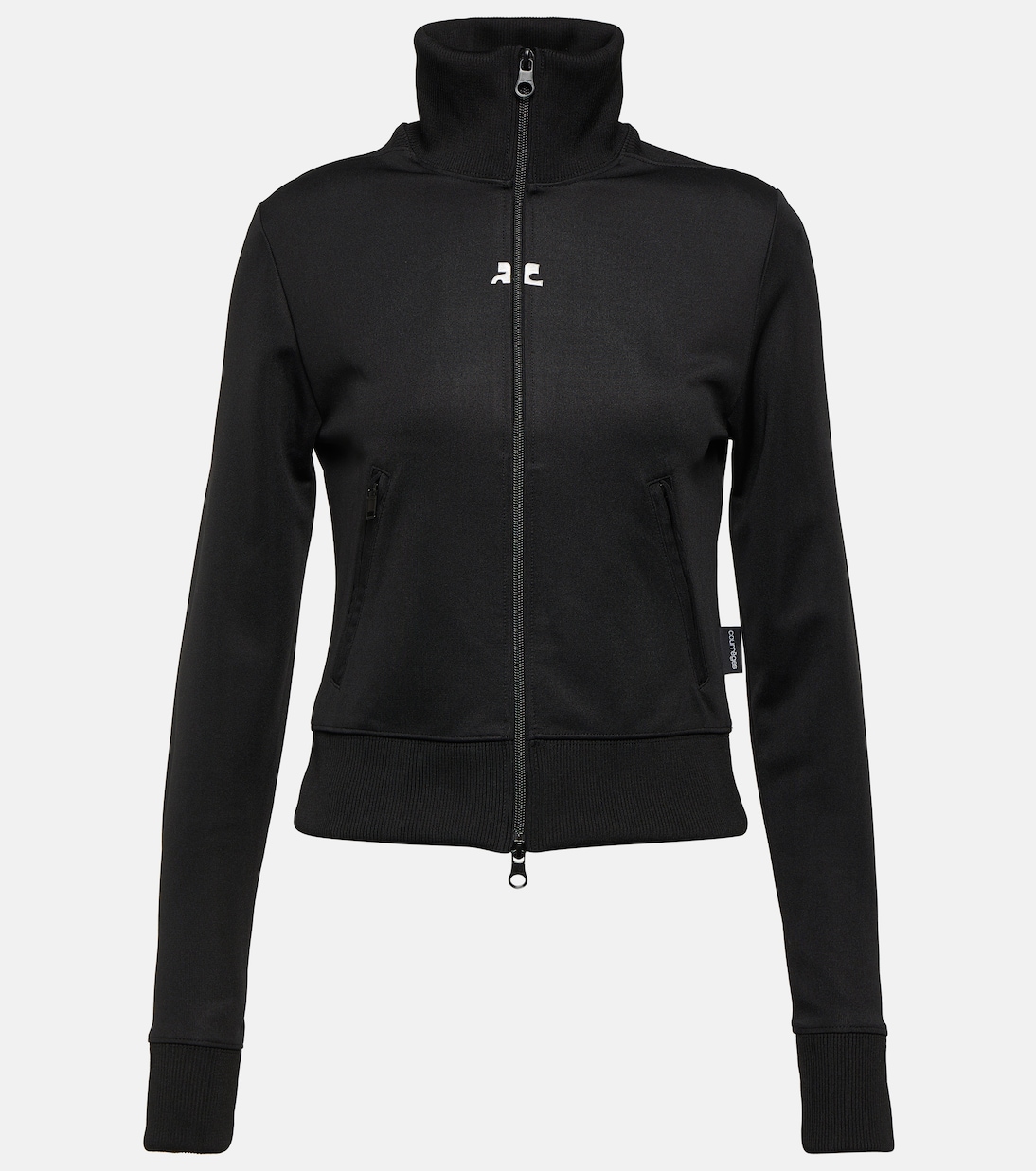 Logo jersey track jacket | Courrèges