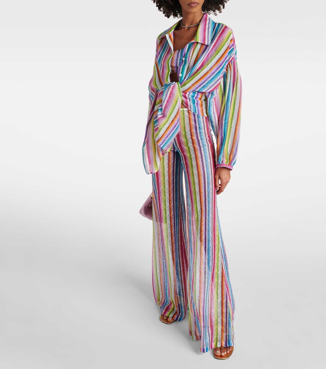 Camisa de algodón y seda en zigzag | Missoni