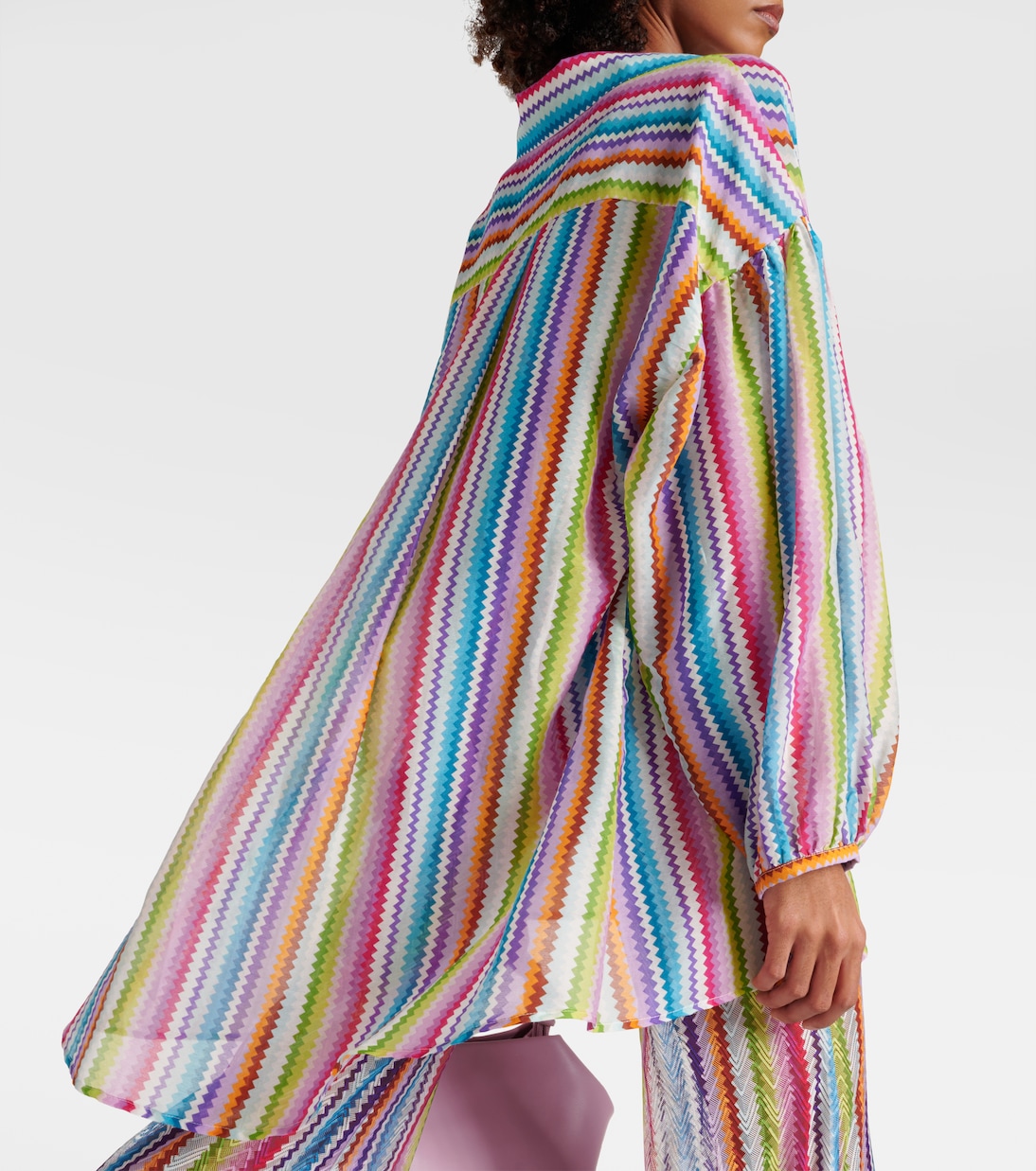 Camisa de algodón y seda en zigzag | Missoni