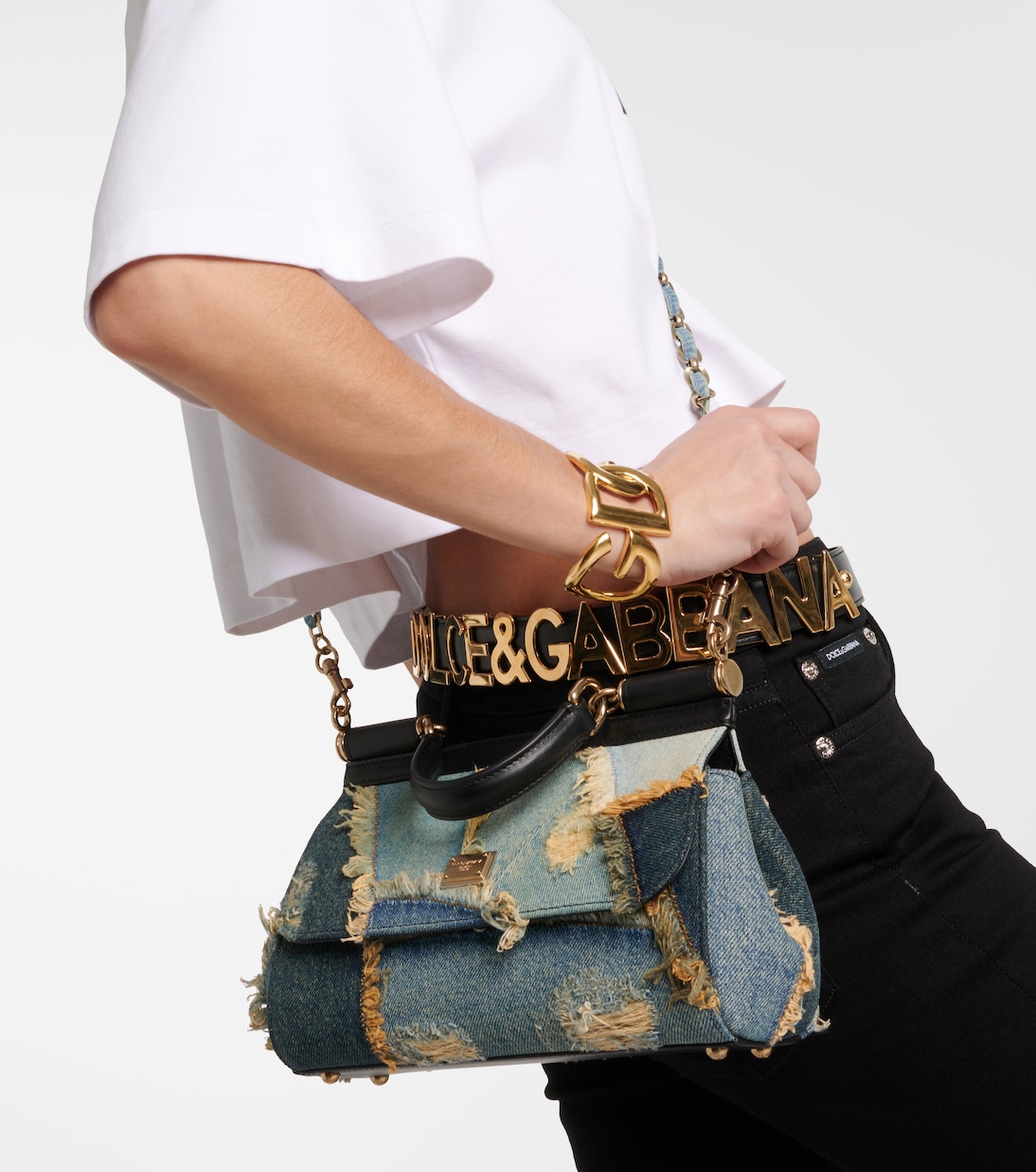 Bolso Sicily Medium con patchwork | Dolce&Gabbana