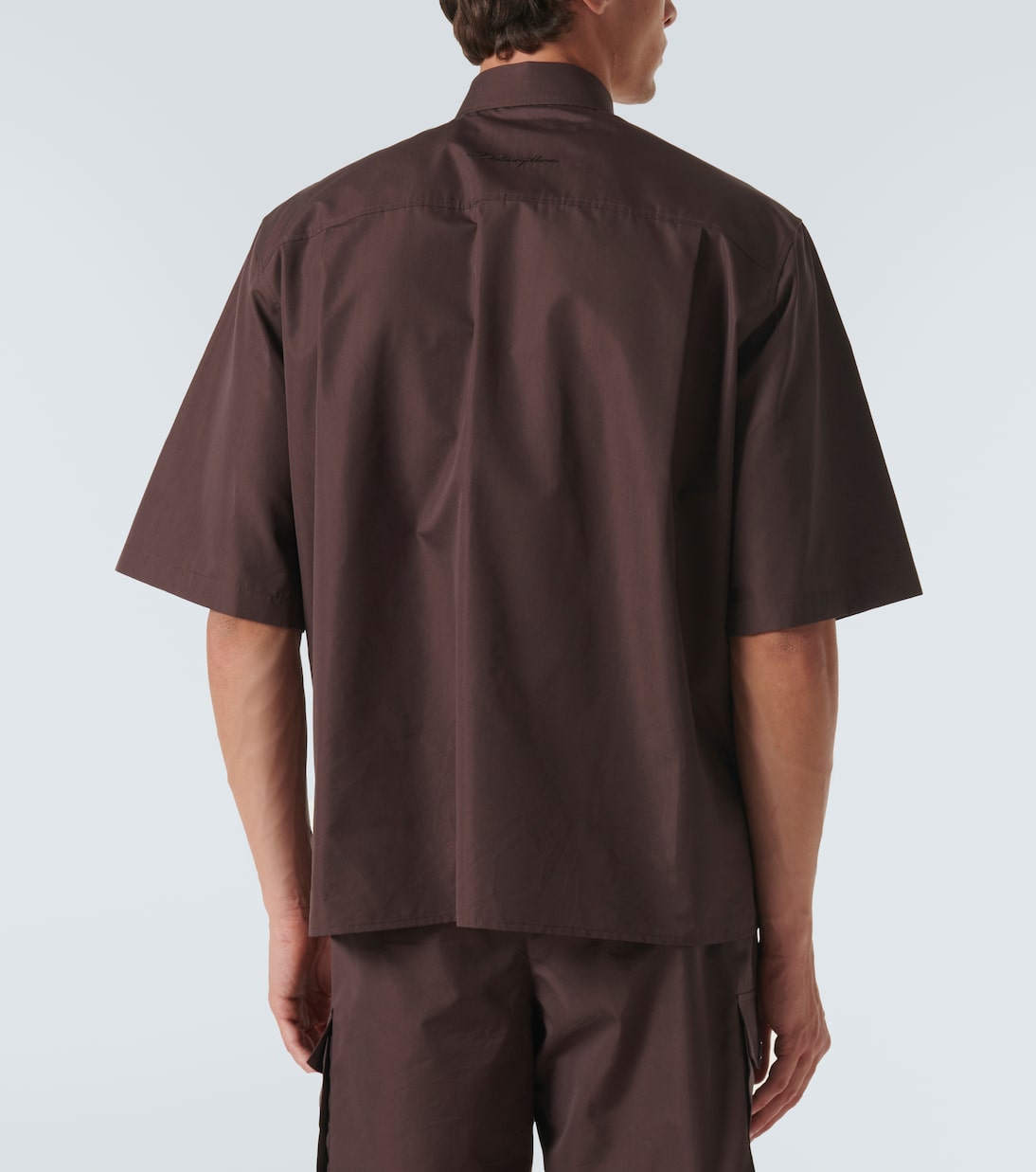 Camisa de popelín de algodón y seda | Dolce&Gabbana
