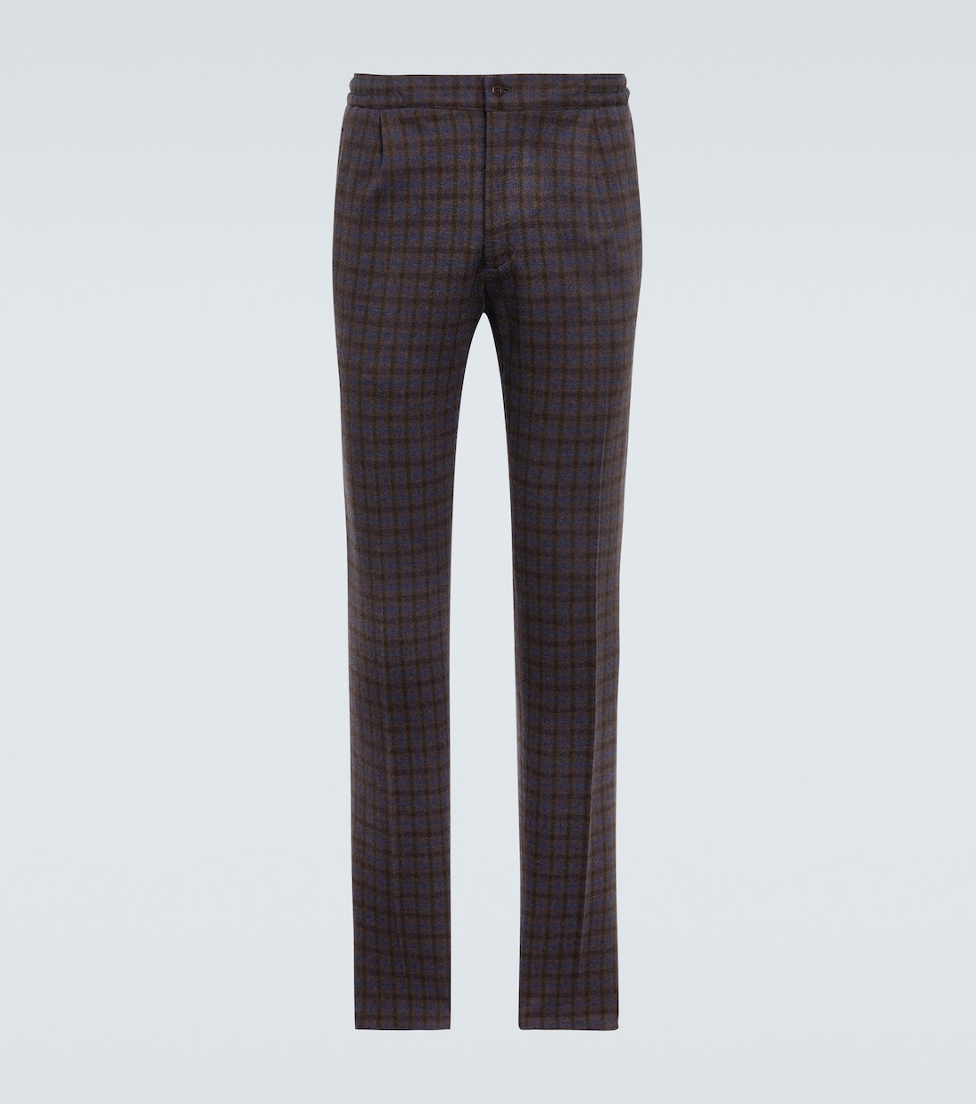 Pantaloni chino in lana a quadri | Kiton