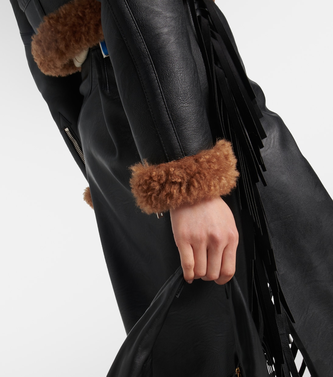 Giacca biker cropped in similpelle | Stella McCartney
