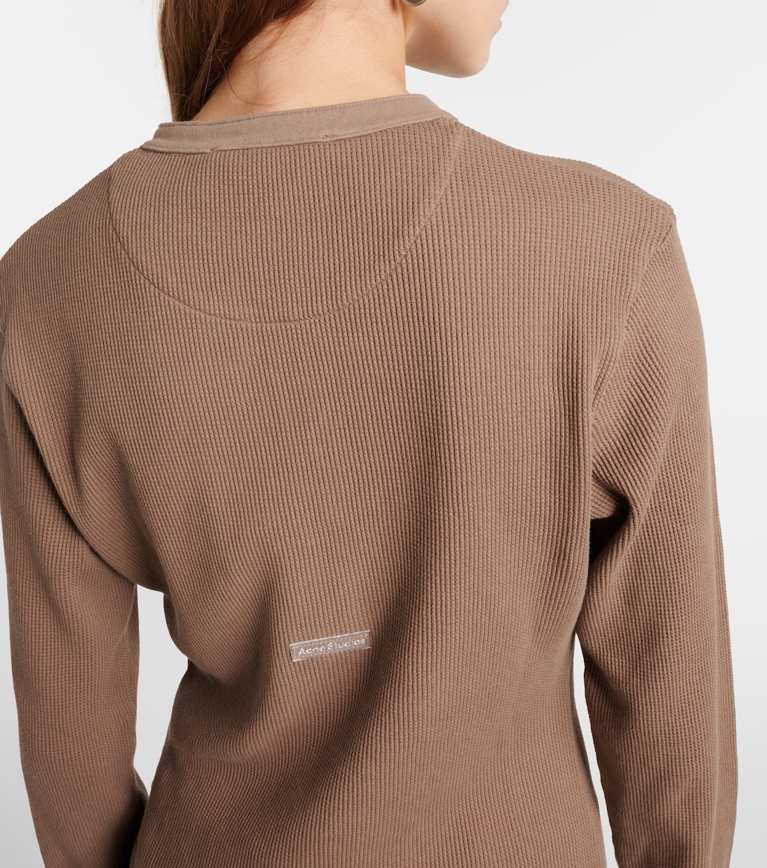 Camiseta de punto gofrado de algodón | Acne Studios