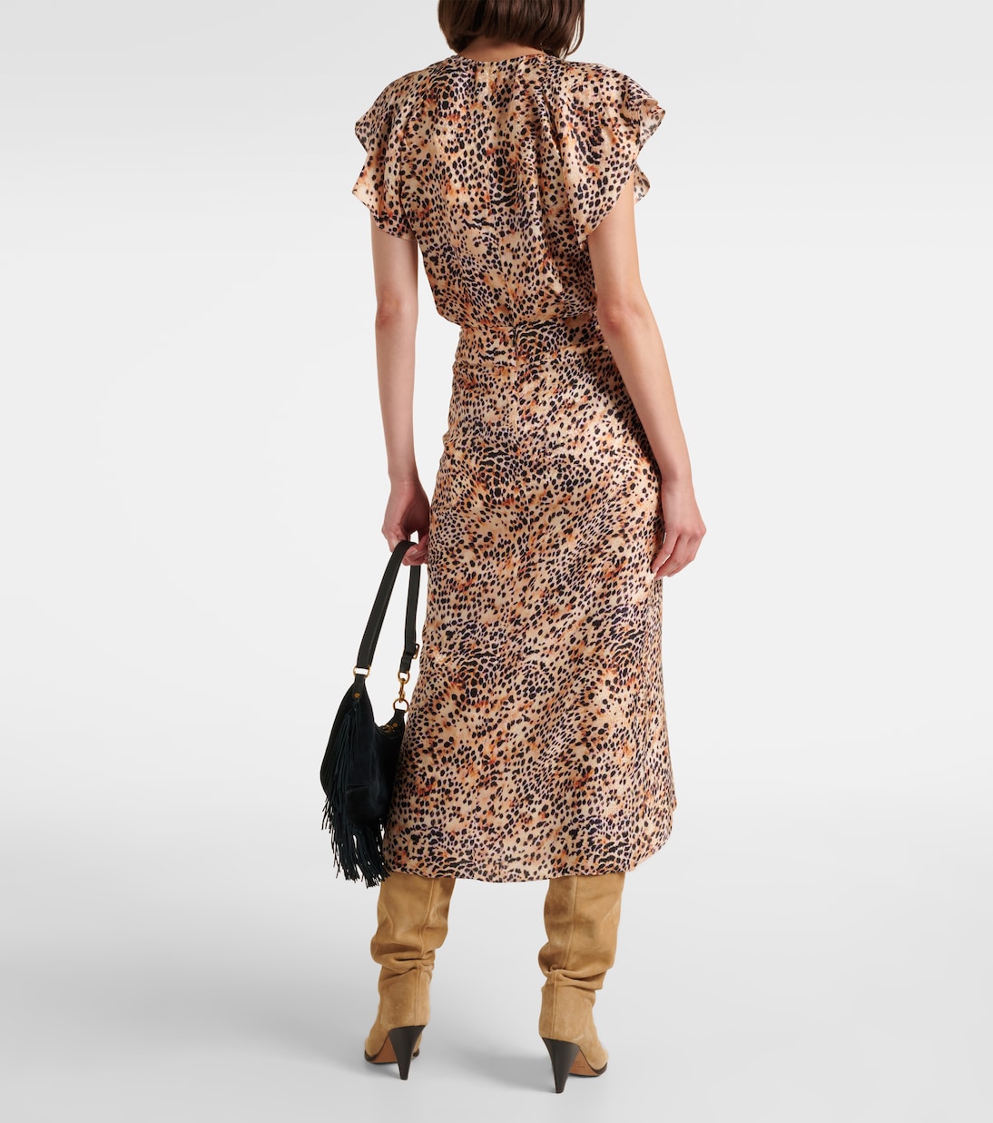 Gonna lunga Lisanne in raso | Isabel Marant