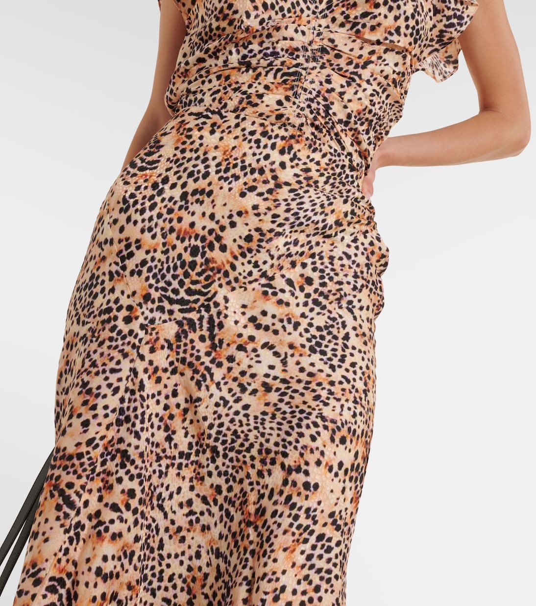 Gonna lunga Lisanne in raso | Isabel Marant