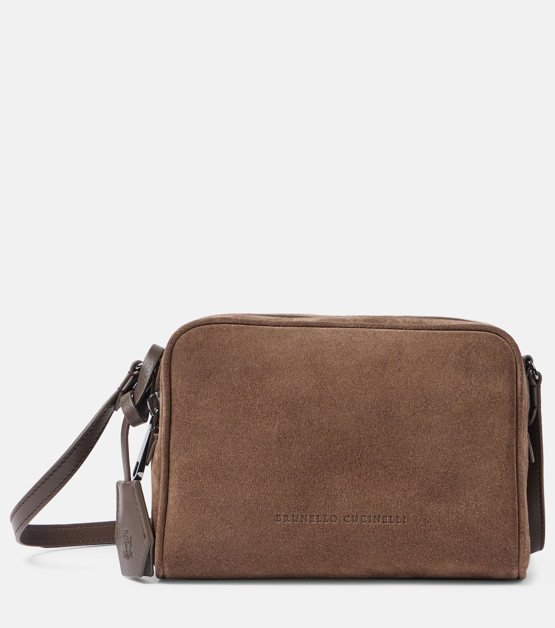 Borsa a tracolla Small in suede | Brunello Cucinelli