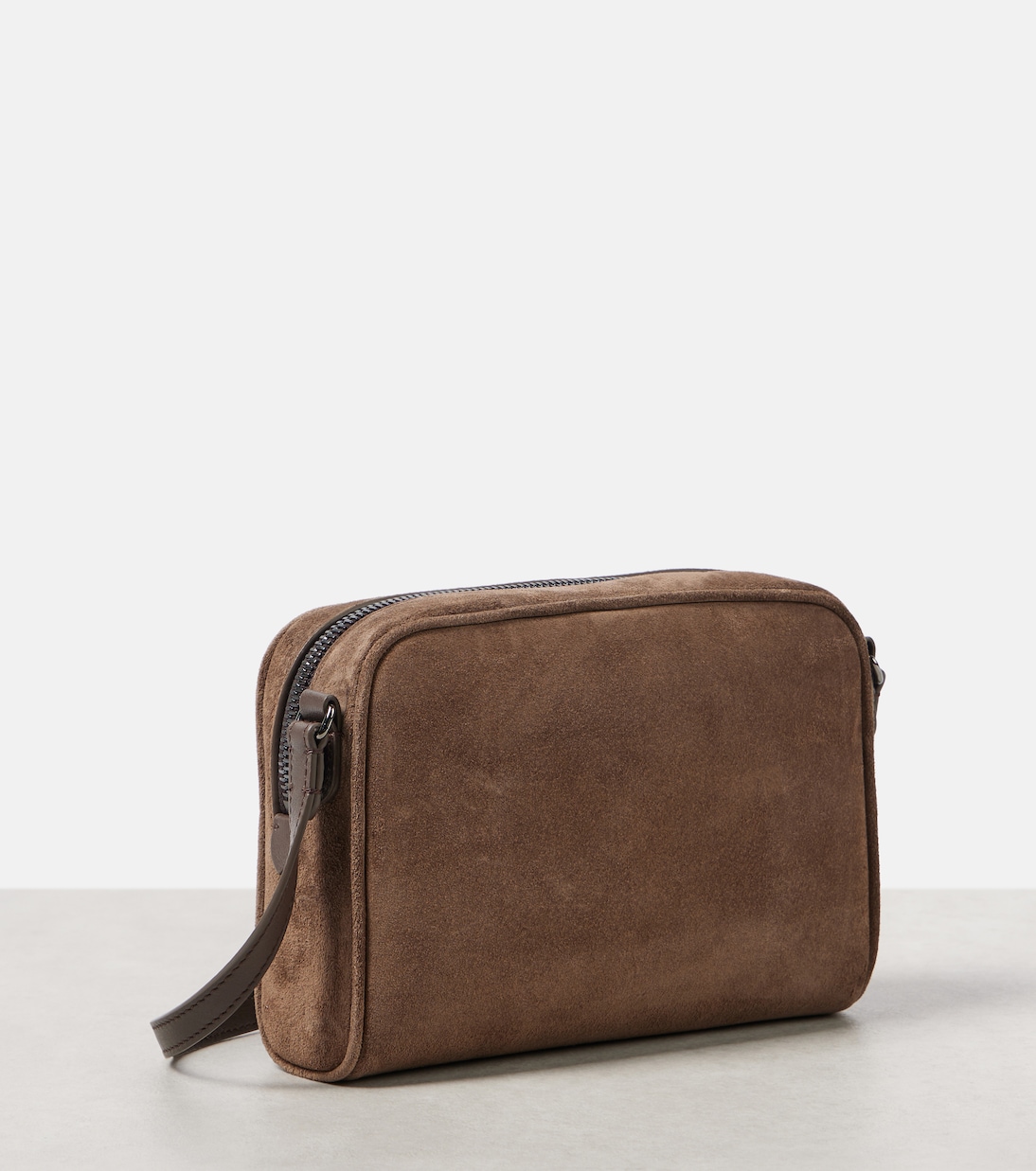 Borsa a tracolla Small in suede | Brunello Cucinelli