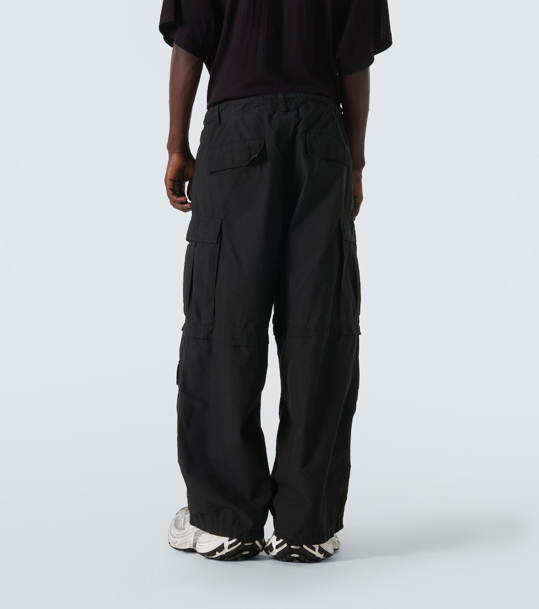 Pantalon cargo Wide en coton mélangé | Balenciaga
