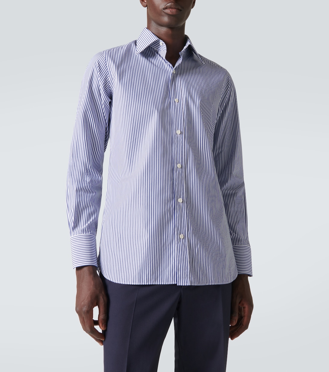Camicia Bengal in misto cotone a righe | Tom Ford