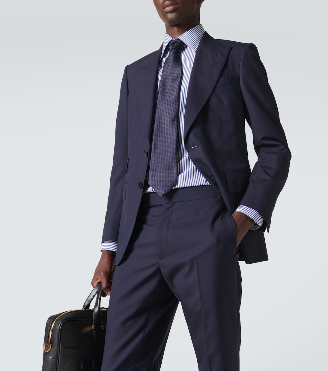 Camicia Bengal in misto cotone a righe | Tom Ford