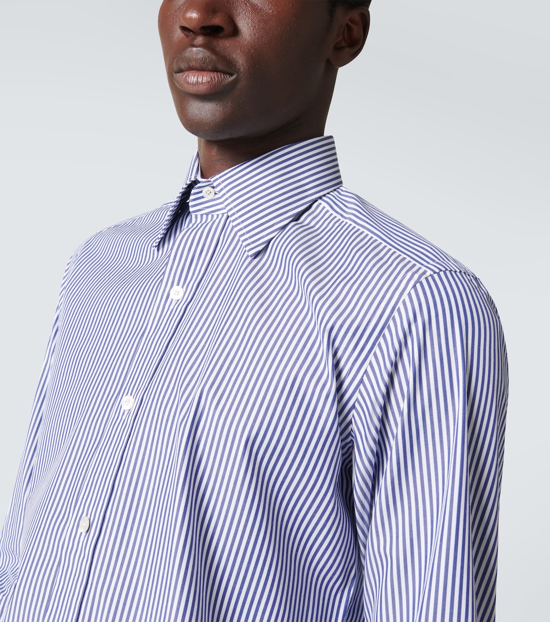 Camicia Bengal in misto cotone a righe | Tom Ford