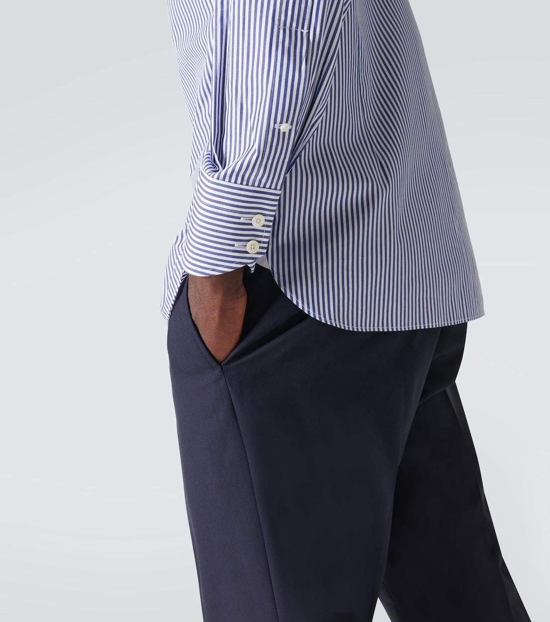 Camicia Bengal in misto cotone a righe | Tom Ford