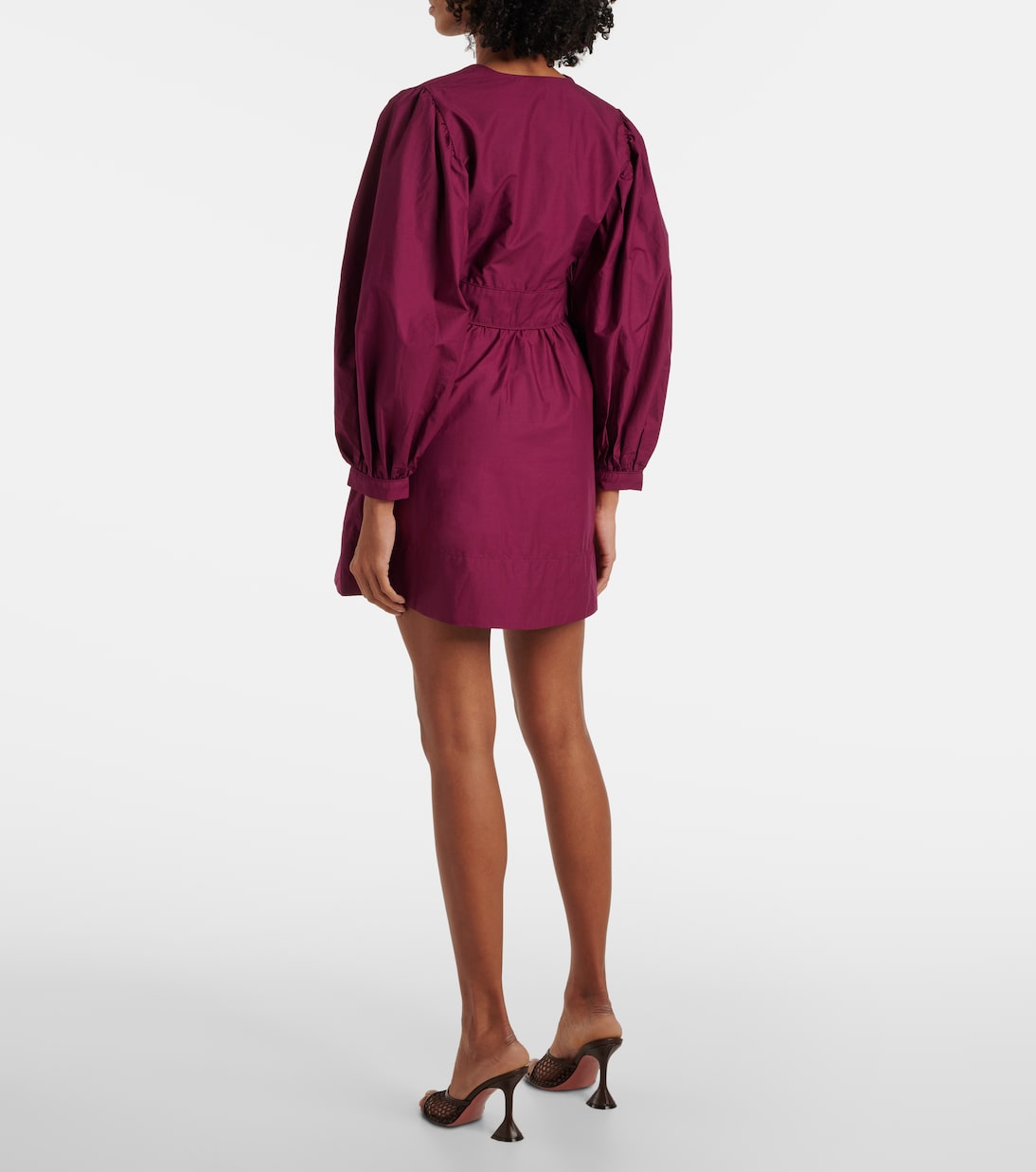Puff-sleeve cotton minidress | Farm Rio