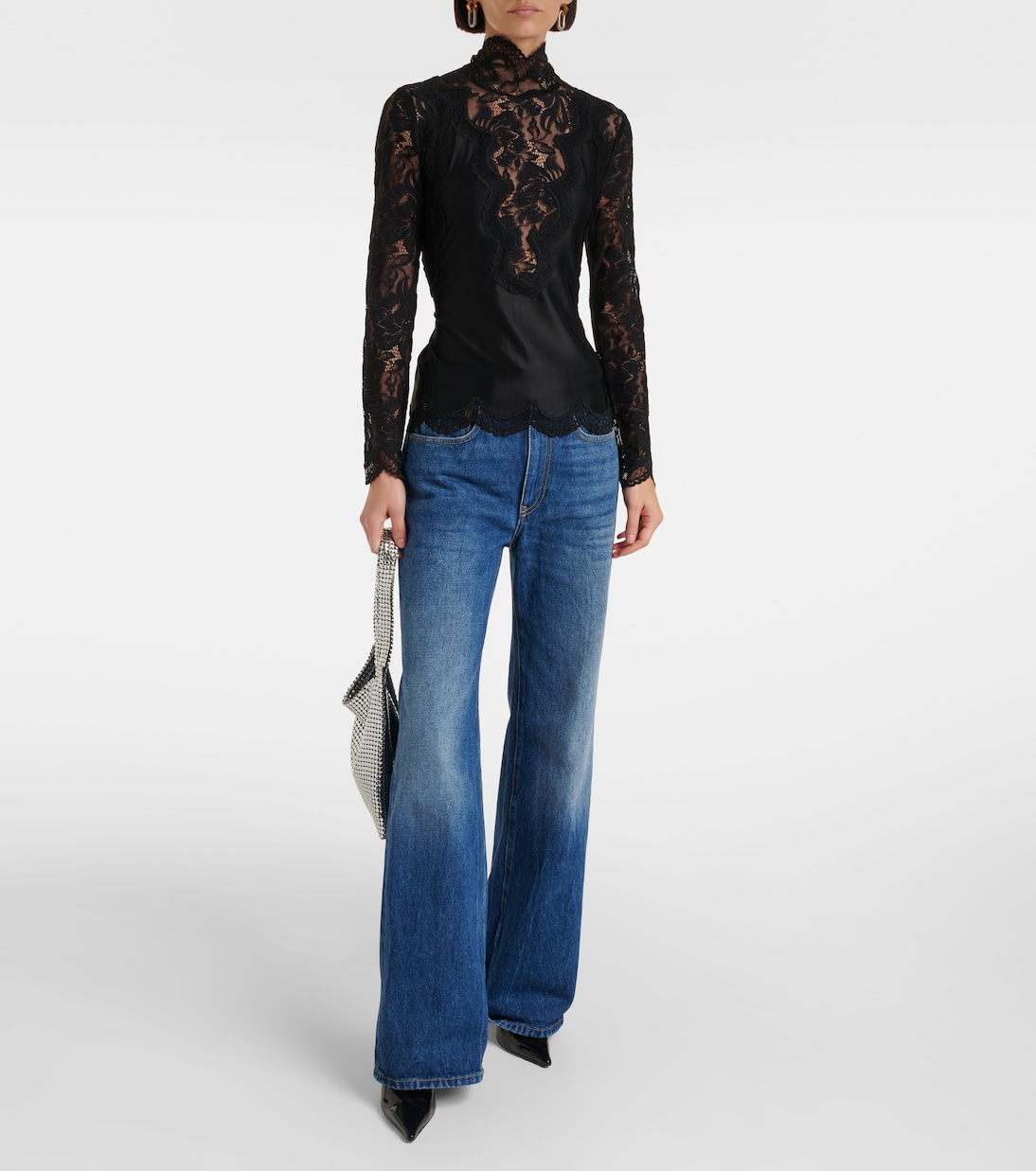 Top mit Spitze | Rabanne