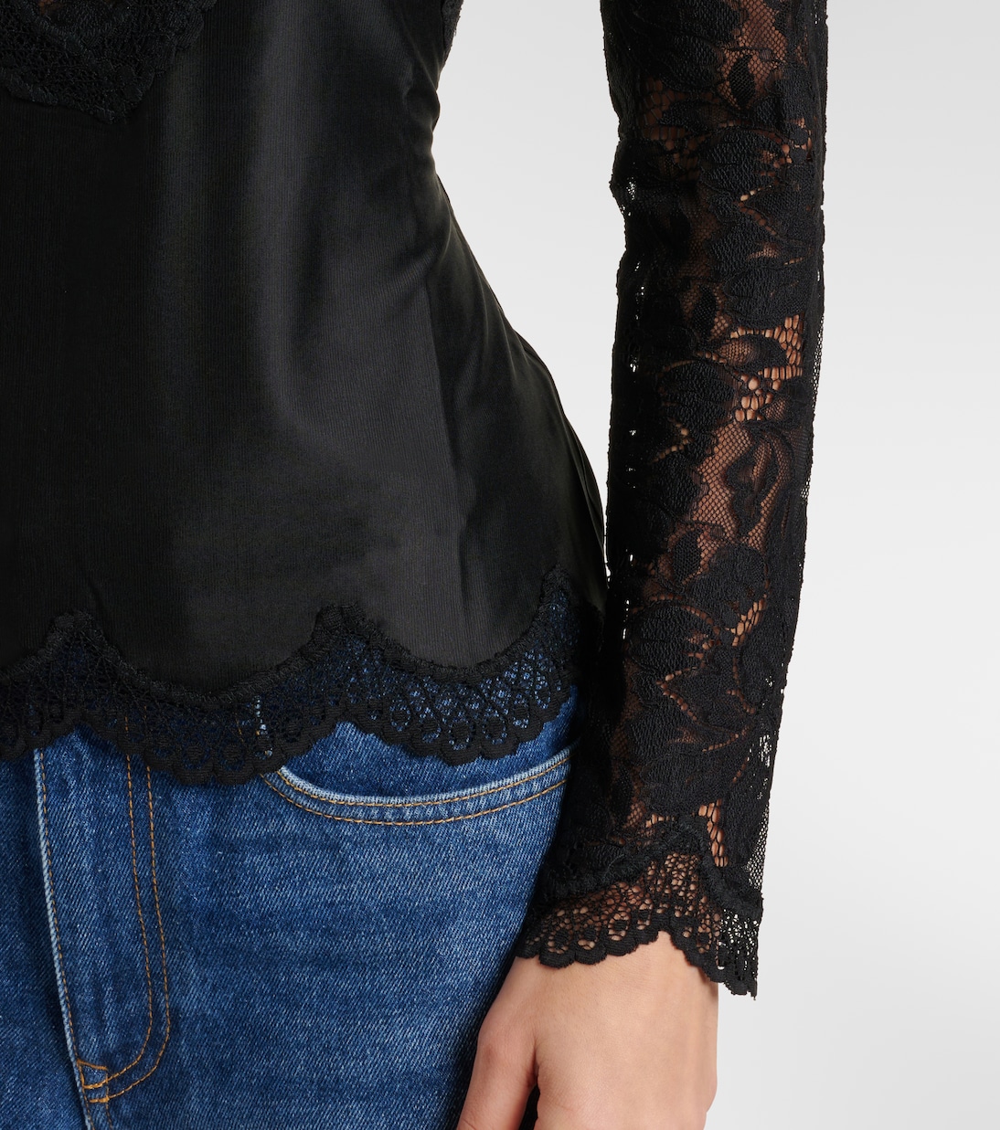 Top mit Spitze | Rabanne